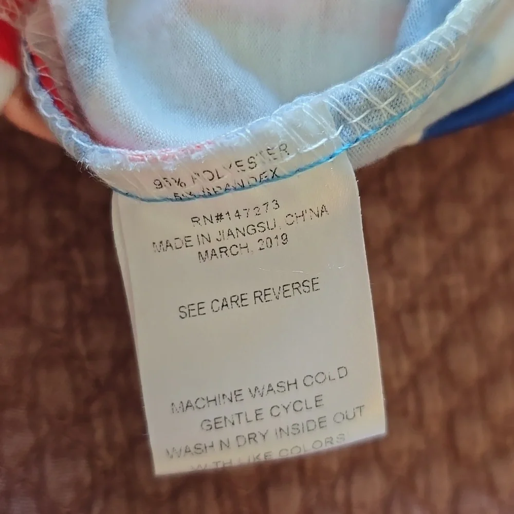 Sunshine Swing Floral Sleeveless Dress with Red and Blue Accents - Picture 5 of 10